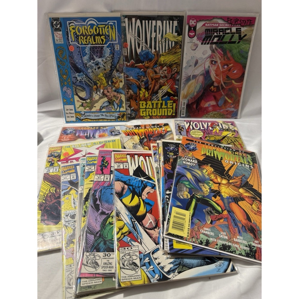 Lot of 18 Marvel DC Indie Comics Wolverine 1990s 2000s Mixed